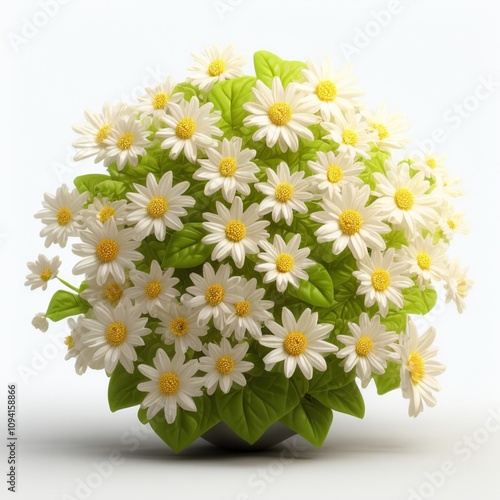 White Chrysanthemums - Fresh and Natural Floral Material photo