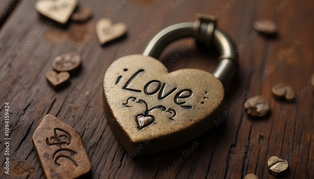 Personalized Engraved Love Lock for Couples Personalized Engraved Love Lock for Couples