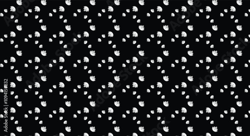 black and white pattern with the words  bear  on a black background.