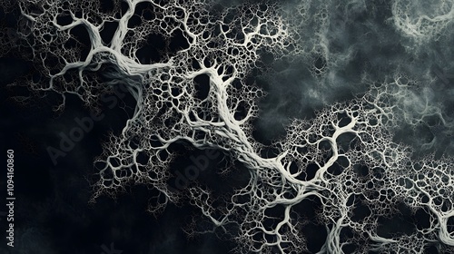 digital technology mycelium texture poster background