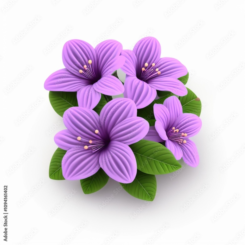 Purple Flower Icon - Nature's Beauty, Embellishing Life Purple Flower Icon - Nature's Beauty, Embellishing Life