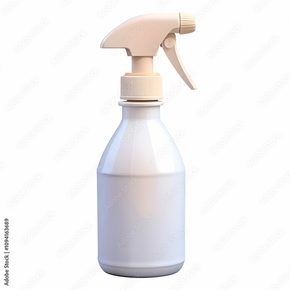 a front view white spray bottle a front view white spray bottle