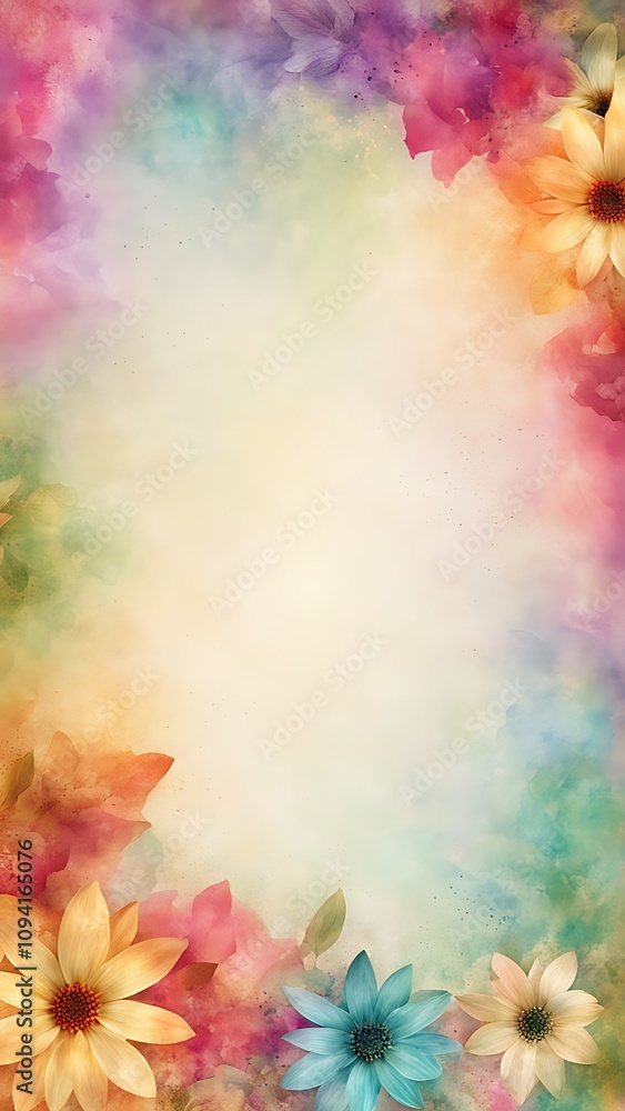 Obraz premium Colorful Abstract with Blank Space for Creativity