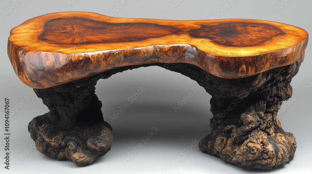 Rustic Live Edge Coffee Table: Organic Modern Design Rustic Live Edge Coffee Table: Organic Modern Design