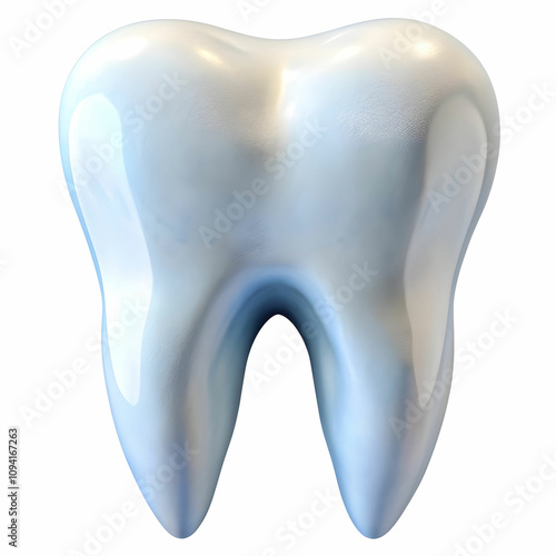 tooth on white background