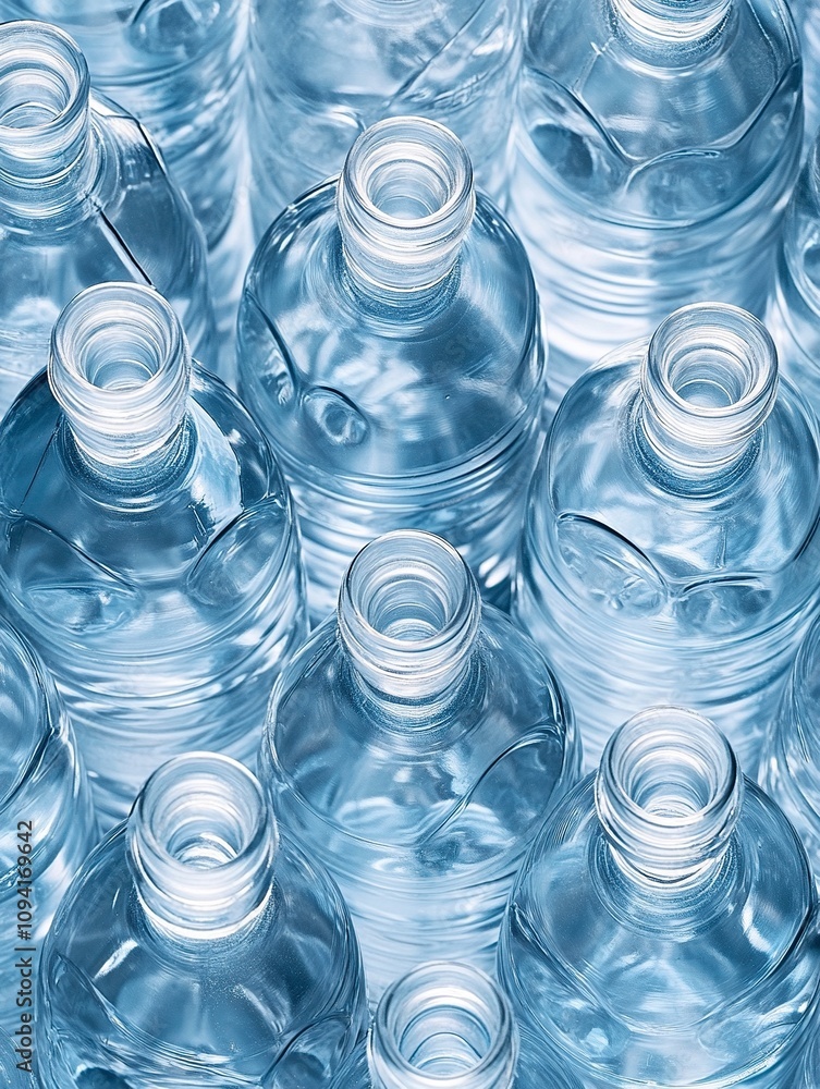 Many used plastic bottles as background, top view. Recycling problem. Many used plastic bottles as background, top view. Recycling problem.