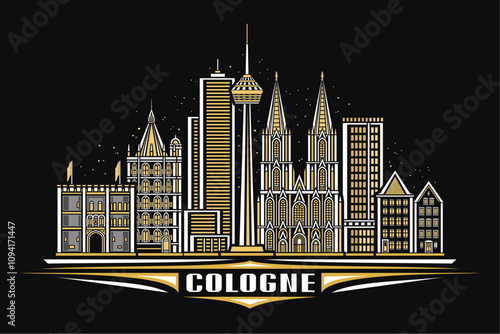 Vector illustration of Cologne