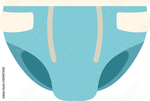 Baby diaper absorbing pee while providing comfort and hygiene