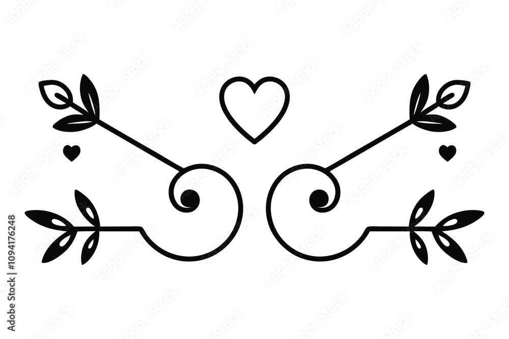 Filigree curly Calligraphic Heart, Fancy Line hearts Flourishes Swirls, curve romantic love ornate, Valentine's Day flourish Swirl, Calligraphy Flourish lettering hearts scroll
Filigree curly Calligraphic Heart, Fancy Line hearts Flourishes Swirls, curve romantic love ornate, Valentine's Day flourish Swirl, Calligraphy Flourish lettering hearts scroll