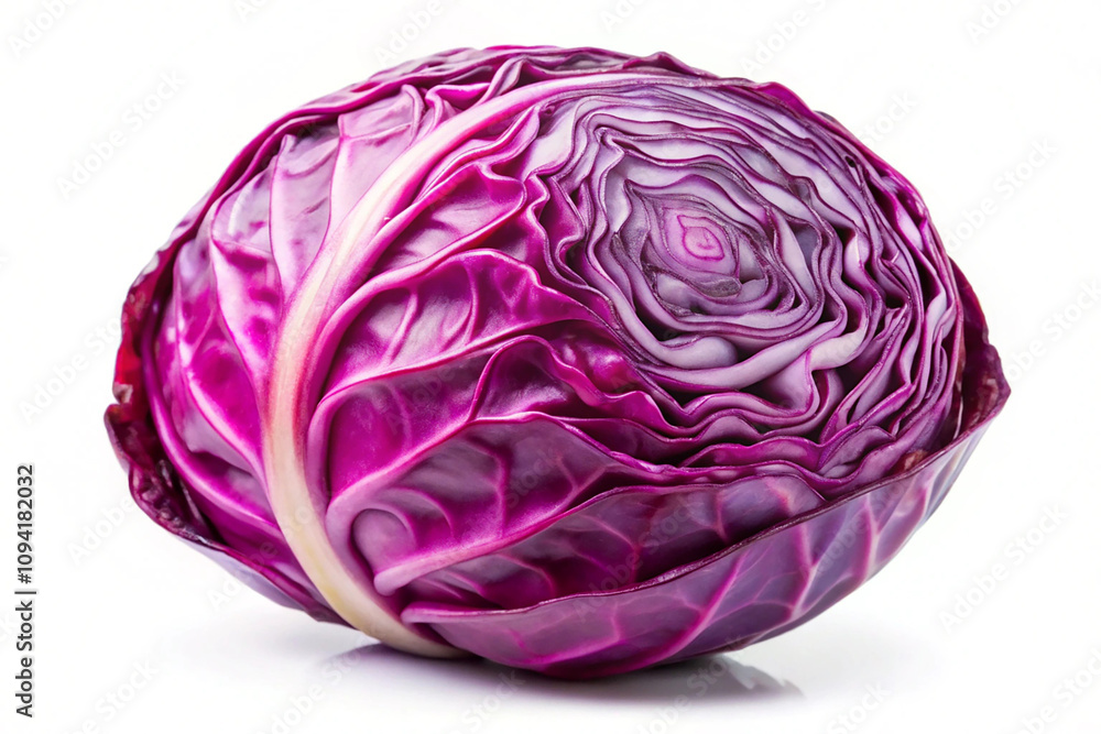Red cabbage, isolated on white background Red cabbage, isolated on white background