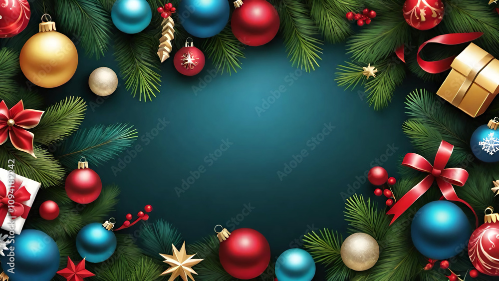 クリスマスのフレーム素材 クリスマスのフレーム素材