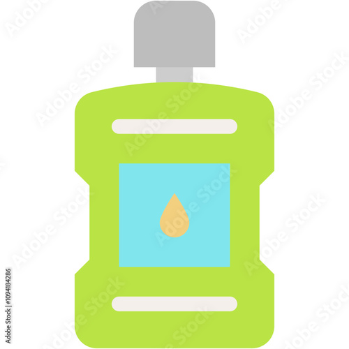 Vector Icon Mouthwash, Dentist, Dental, Germs, Fresher, Antiseptic