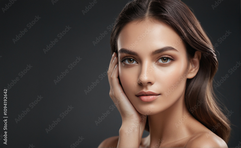 Glamorous Model Portrait for Cosmetics and Beauty Product Advertising, The Best Using Billboard, Banner, Packaging etc. Glamorous Model Portrait for Cosmetics and Beauty Product Advertising, The Best Using Billboard, Banner, Packaging etc.