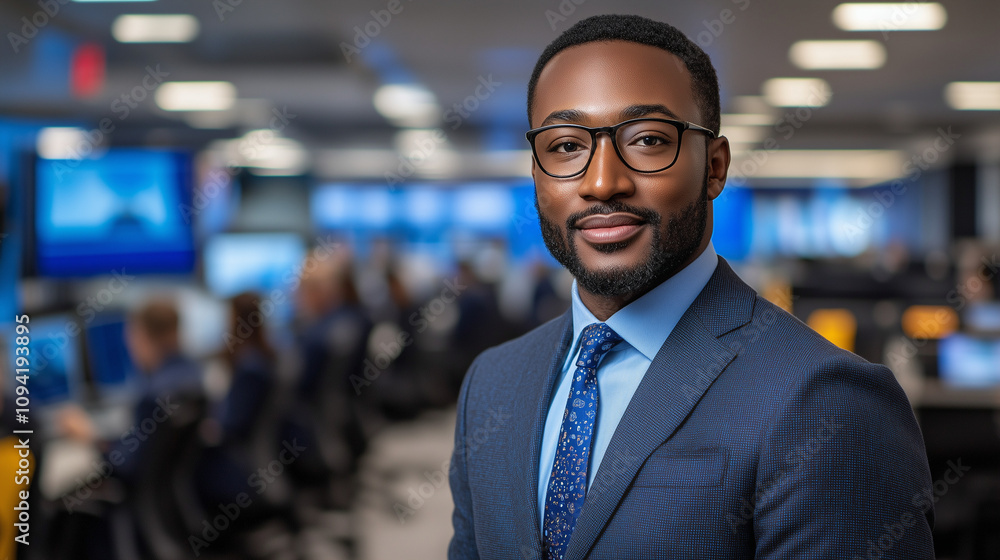 Confident Businessman in Modern Office Confident Businessman in Modern Office