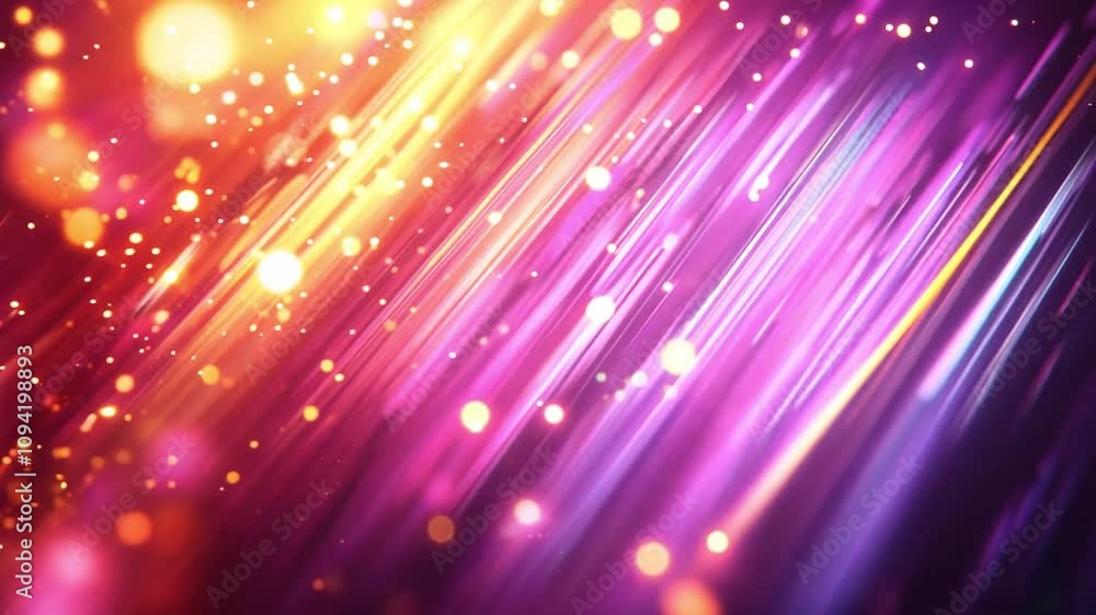 Abstract Background with Diagonal Lines and Glowing Particles Abstract Background with Diagonal Lines and Glowing Particles