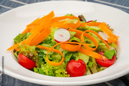 Fresh Seasonal Salad. Fresh Salad for Every Meal. Healthy spring salad.