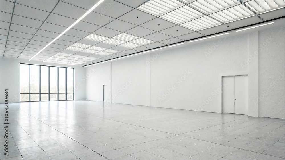 Minimalist room with white wall as background, empty room, minimalist decor Minimalist room with white wall as background, empty room, minimalist decor