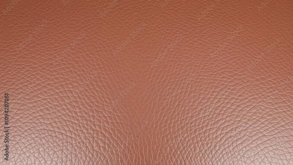 Fototapeta premium Close-up of a richly textured brown leather surface, detail