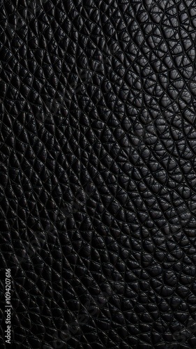 Wallpaper Mural Close-up shot of black leather with visible grain texture, close-up Torontodigital.ca