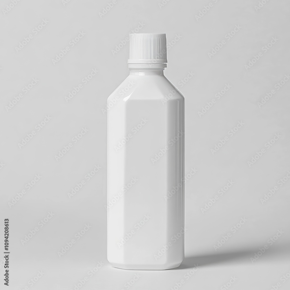Minimalist White Plastic Bottle Mockup for Cleanser Sanitizer Cream Shampoo Medicine Design Advertising Minimalist White Plastic Bottle Mockup for Cleanser Sanitizer Cream Shampoo Medicine Design Advertising