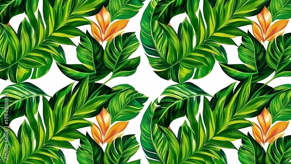Tropical botanical greenery and shapes pattern exploration jungle nature scene graphic design vibrant environment close-up view creative concept Tropical botanical greenery and shapes pattern exploration jungle nature scene graphic design vibrant environment close-up view creative concept