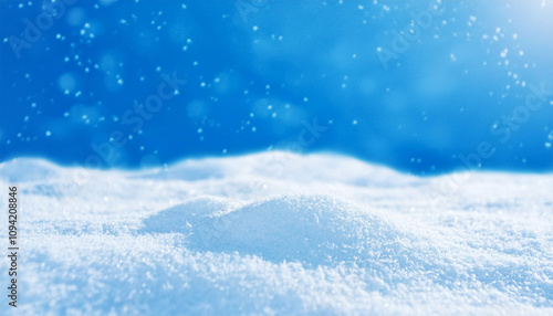 Wallpaper Mural 雪が降り積もっている青い背景 Torontodigital.ca