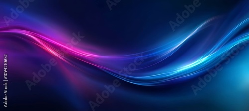 Wallpaper Mural Neon Wave Light Trails Abstract Digital Art Background Torontodigital.ca