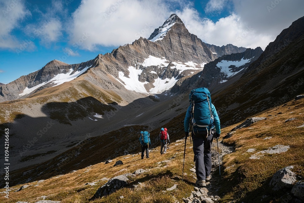 Exploration Adventure Through Rugged Mountain Terrain Exploration Adventure Through Rugged Mountain Terrain