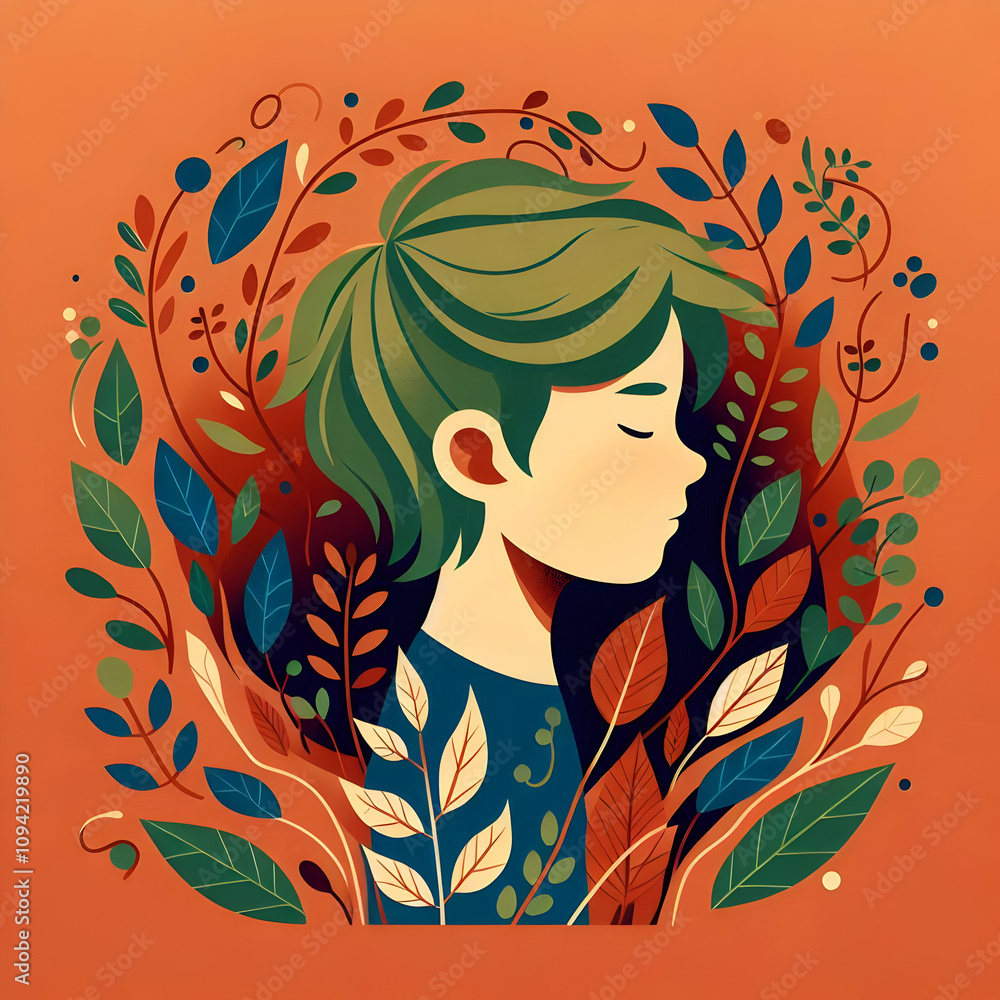 woman with flowers woman with flowers