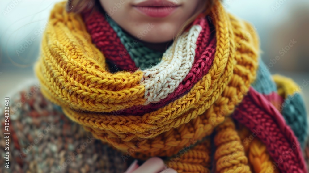 Scarves: Elegant, knitted scarves draped around your neck, providing warmth and a stylish barrier against cold, biting winds.
Scarves: Elegant, knitted scarves draped around your neck, providing warmth and a stylish barrier against cold, biting winds.