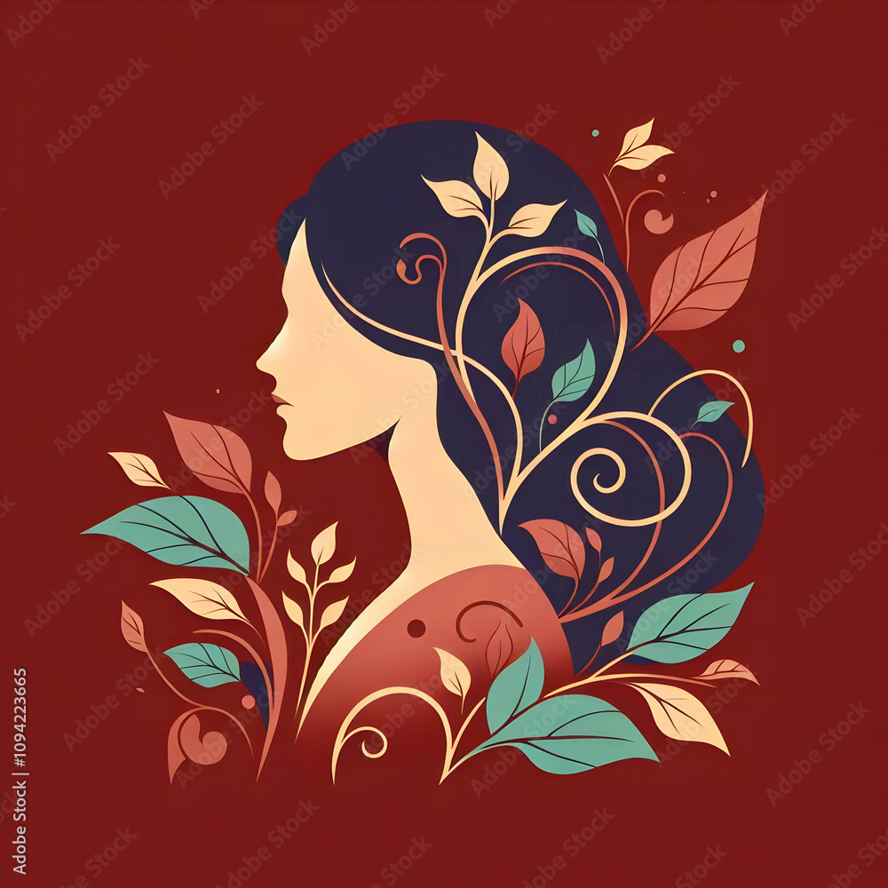 woman with flowers woman with flowers
