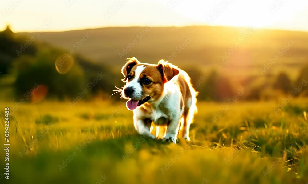 joyful jack russell puppy making the most of a scenic day joyful jack russell puppy making the most of a scenic day