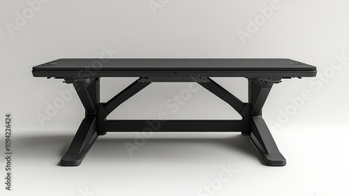 Black modern adjustable bench for workout and exercise