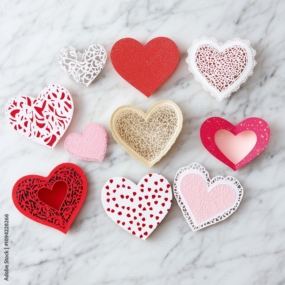 heart shaped cookies on wooden background heart shaped cookies on wooden background