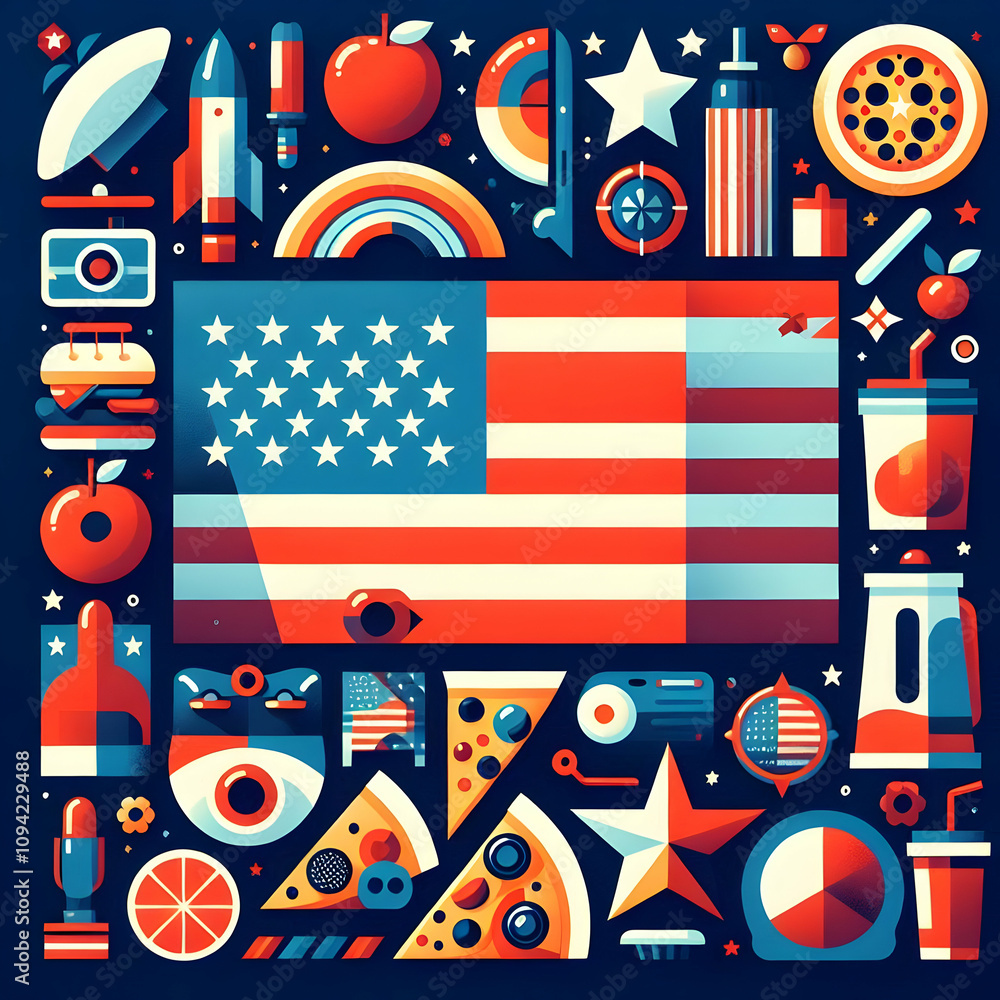 Obraz premium USA American Flag 