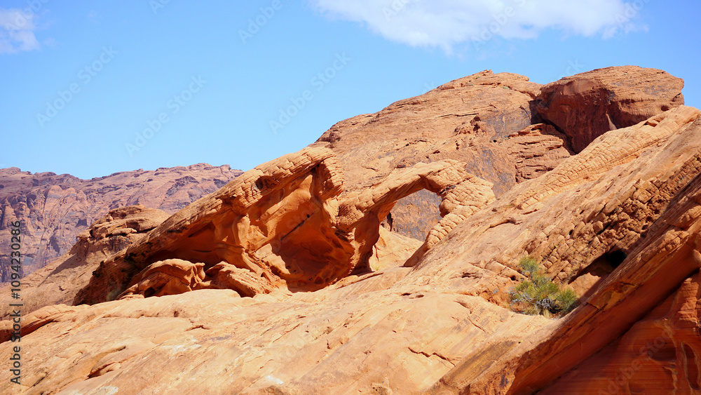 Obraz premium Valley of Fire State Park Nevada landscape rock formations