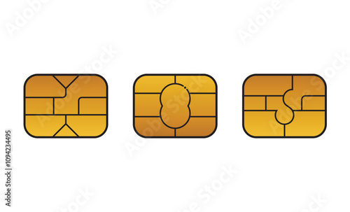 Atm card chip design and sim card chip design or micro chip
