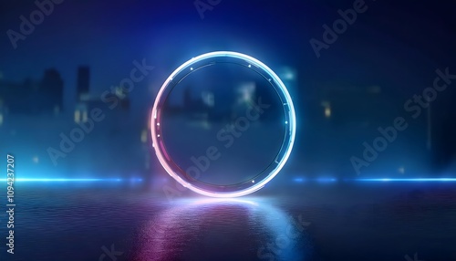 Wallpaper Mural Ethereal mood ring, glowing effect, mystical vibe, 3D illustration, ring jewelry, trendy, aesthetic. Torontodigital.ca