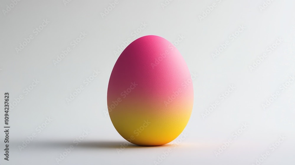 Vibrant Pink and Yellow Gradient Egg Shaped Object on a Simple White Background for Creative and Artistic Inspirations in Photography and Design Projects Vibrant Pink and Yellow Gradient Egg Shaped Object on a Simple White Background for Creative and Artistic Inspirations in Photography and Design Projects