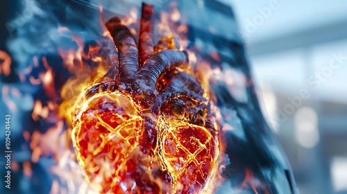 Heart Disease Risk, Eerie Smoky X-Ray Highlights Heart Disease Risks in Ultra HD Clinical Representation