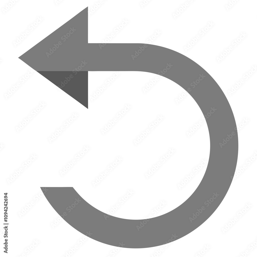 grey circular arrow without background grey circular arrow without background
