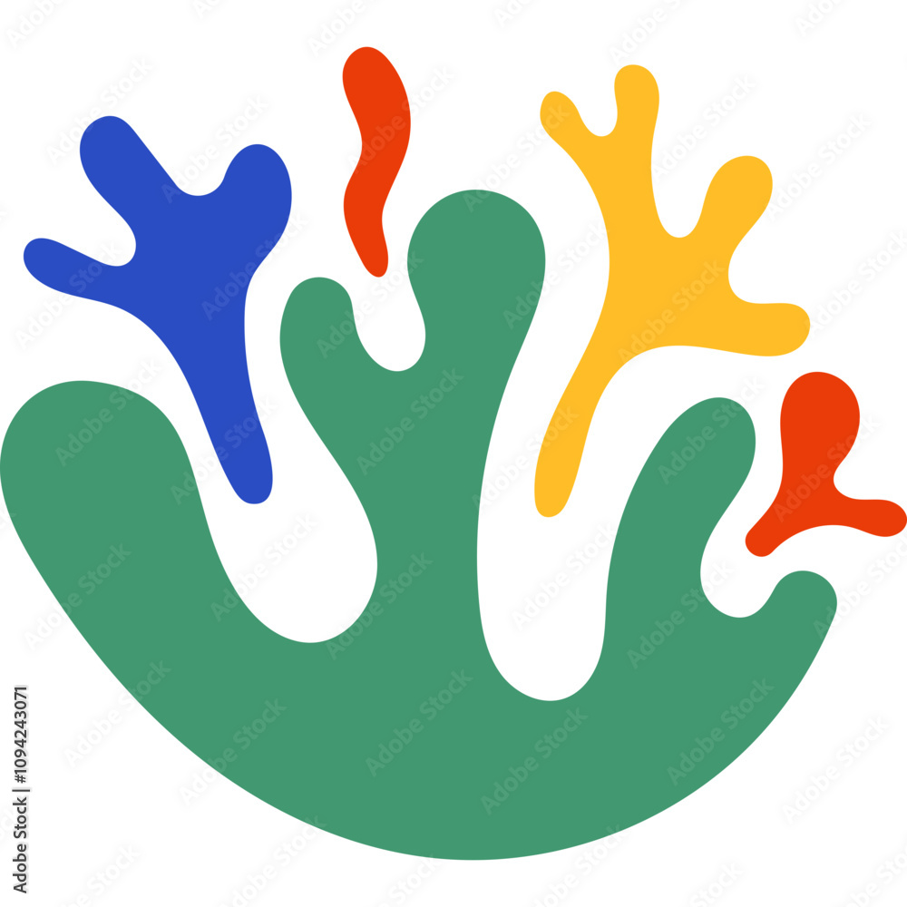 Obraz premium Abstract Matisse Leaves