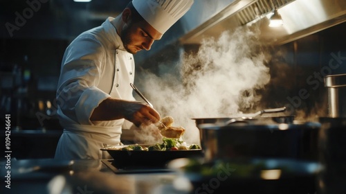 Chef in Action: Culinary Masterpiece in the Making
