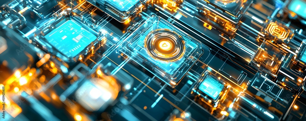 Abstract Futuristic Technology Background. Abstract Futuristic Technology Background.