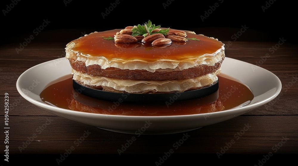 Delicious Caramel Pecan Baklava Cake Dessert Delicious Caramel Pecan Baklava Cake Dessert