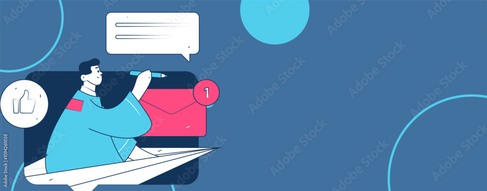 Virtual characters social communication concept business flat vector hand drawn illustration
Virtual characters social communication concept business flat vector hand drawn illustration