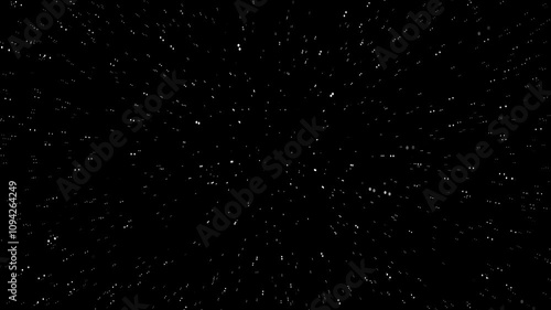 animated star light speed effect on dark backgroud