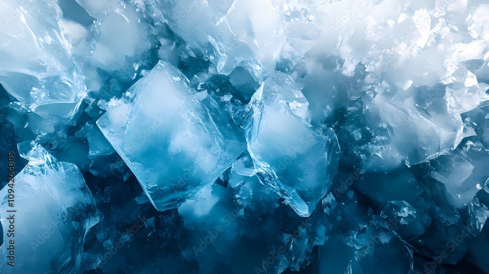 Fototapeta premium digital technology ice texture poster background