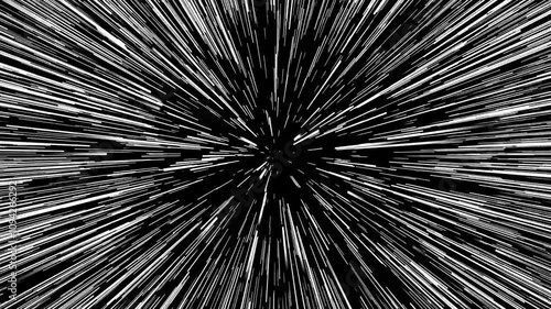 animated star light speed effect on dark backgroud