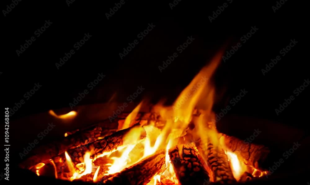 intimate view of flames on a dark backdrop intimate view of flames on a dark backdrop